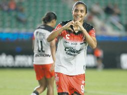 Paola García marcó el segundo tanto de la noche para las rojinegras, que vuelven a la senda del triunfo. IMAGO7