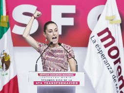 Claudia Sheinbaum encabezó la primera parte del VII Congreso Nacional Extraordinario de Morena en el World Trade Center en la Ciudad de México. EL UNIVERSAL