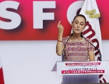 Sheinbaum recordó que la primera comunidad que visitó junto al presidente López Obrador fue precisamente San Juan de Sabinas. EFE/M.Guzmán.