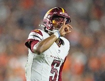 El novato tuvo una noche de tres anotaciones frente a los Bengals. AFP/A. Lyons