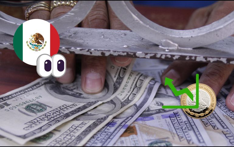 El peso mexicano logró una ligera recuperación en la cotización del día de hoy martes 24 de septiembre. EL INFORMADOR / ARCHIVO