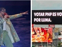 Bad Bunny se adjudicó la aparición de anuncios en contra del PNP en Puerto Rico previo a las elecciones. ESPECIAL / SUN / ARCHIVO / X: @sanbenito