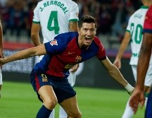 Robert Lewandowski acumula cinco fechas en fila marcando al menos una anotación. AP/J. Monfort