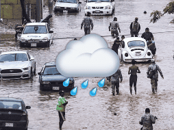 Las lluvias fuertes a extraordinarias podrían ocasionar encharcamientos, inundaciones y deslaves, así como incrementar los niveles de ríos y arroyos. EFE / D. Guzmán