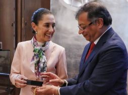 Petro se encuentra en la Ciudad de México para participar este martes en la toma de posesión de Sheinbaum como Presidenta. ESPECIAL / X / @petrogustavo