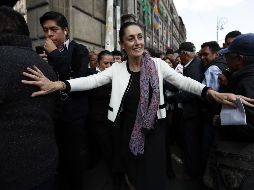 La comitiva de Sheinbaum salió del inmueble ubicado en la alcaldía de Tlalpan, en la Ciudad de México, minutos después que hiciera lo propio López Obrador. AP / ARCHIVO