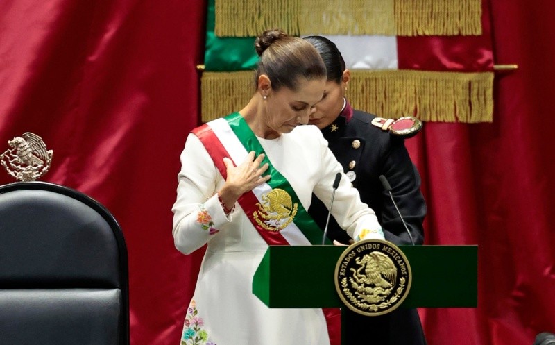 Claudia Sheinbaum tomó protesta como la nueva Presidenta de México este 01 de octubre de 2024. EFE/José Méndez 