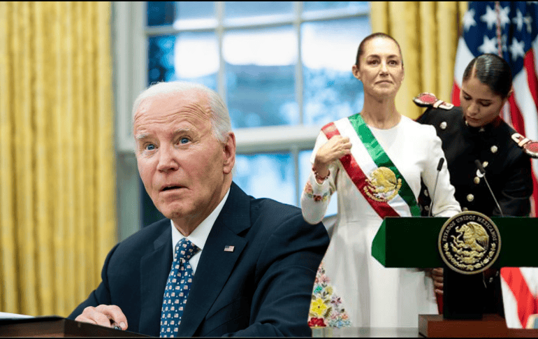 A través de un comunicado, el presidente Joe Biden externó sus felicitaciones y buenos deseos para el gobierno entrante de Claudia Sheinbaum. EFE/ ARCHIVO/ José Méndez