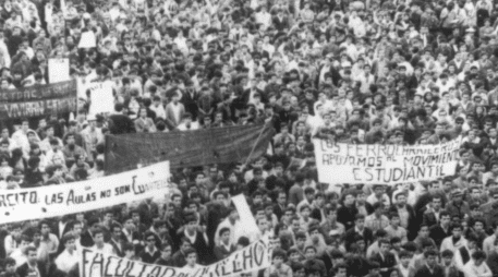El movimiento estudiantil que había estado creciendo en el país fue reprimido el 02 de octubre de 1968 por el gobierno de Gustavo Díaz Ordaz. ARCHIVO GENERAL DE LA NACIÓN/ www.gob.mx/agn/
