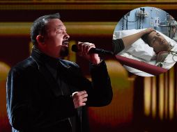 Pepe Aguilar cantó por primera vez la polémica canción escrita a Nodal por su matrimonio con Ángela. AFP / ARCHIVO