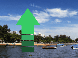 Tras el paso del huracán “John”, el Lago de Chapala registra números históricos en los niveles de su capacidad. CEA JALISCO/ www.ceajalisco.gob.mx