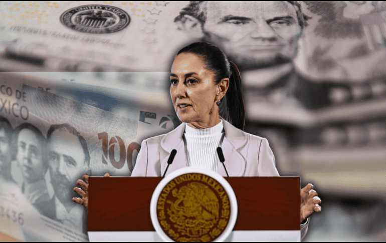 A décadas de distancia y bajo el gobierno de Sheinbaum, el peso se posiciona como la moneda que presenta las mayores ganancias frente al dólar este viernes. EL INFORMADOR / ARCHIVO / EFE / S. Gutiérrez