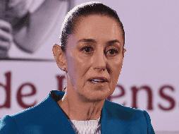 Claudia Sheinbaum, en la mañanera de hoy. SUN / B. Fregoso