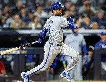 Maikel García conectó cuatro hits en el partido de ayer. AFP/L. Hales