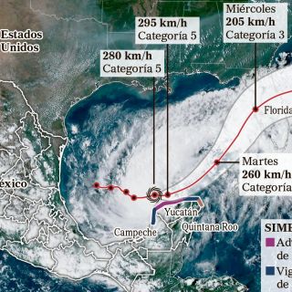 Sin tocar tierra, Milton deja estragos en costas de Yucatán como categoría cuatro