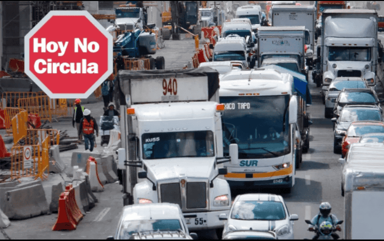 Recuerda que el horario del Hoy No Circula es desde las 5:00 de la mañana a las 10:00 de la noche. ESPECIAL/SUN/L. Camacho.