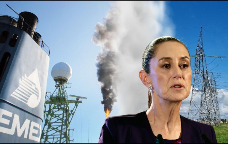 Claudia Sheinbaum argumenta que es necesario revertir la reforma energética del gobierno de Enrique Peña Nieto (2012-2018) que abrió el sector a la inversión privada. ESPECIAL, SUN / ARCHIVO y EFE / J. Méndez