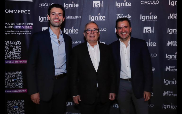 Juan Diego González, Mario Borghino y Luis Aguirre. GENTE BIEN JALISCO/ C. Jimeno