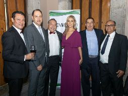 Arturo Distancia, Juan Carlos Arauz, Benito Corona, Abril Ledesma, Jorge Contreras y Gustavo Flores en la celebración del Día Nacional del Arquitecto en Guadalajara. GENTE BIEN JALISCO/ C. Pérez