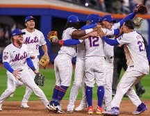 Por primera en la historia del Citi Field, los Mets celebraron agenciarse una serie de postemporada. EFE/EPA/S. Yenesel