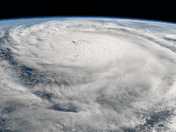 Fotografía del 08 de octubre de 2024 publicada por la Estación Espacial Internacional (EEI) donde se observa el ojo del huracán 