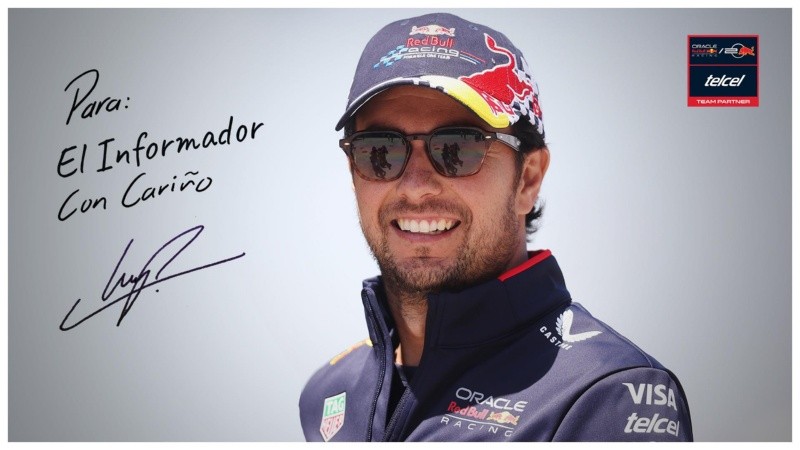 Este es un ejemplo de cómo sería tu foto autografiada por Sergio 