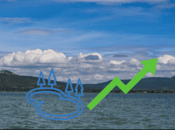 En los primeros días del mes de octubre el Lago de Chapala ha registrado una estabilidad importante en su nivel de agua, favorecido por las lluvias de las últimas semanas. EL INFORMADOR/ ARCHIVO/ ESPECIAL/ CANVA