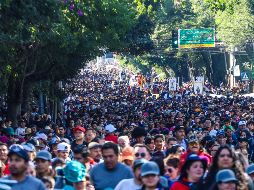 Además del récord de asistencia se reportó saldo blanco en la celebración de la Romería el día de hoy. EL INFORMADOR / A. Navarro