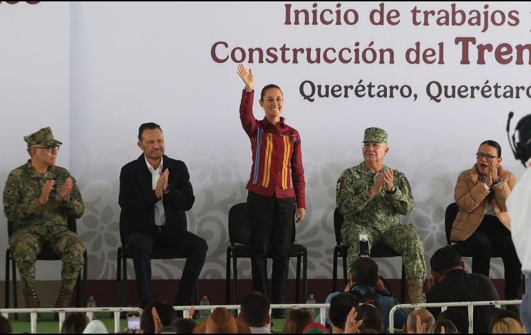 Sheinbaum Pardo destacó, que el proyecto del Tren México - Querétaro será una colaboración entre Secretarías. SUN / B. FREGOSO