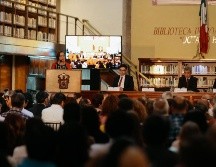 Toma de protesta de Carmen Villoro como directora de la Biblioteca Iberoamericana Octavio Paz. ARCHIVO / Gilberto Gallo Cruz.