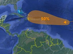 El fenómeno se ubica a más de 5,000 kilómetros al este de Quintana Roo y se mueve hacia el oeste-noroeste. X/ @conagua_clima.