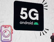 Logo de android y 5G en una presentación. EFE / ARCHIVO