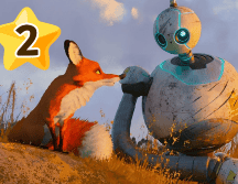 La crítica ha elogiado la animación y el estilo visual, que con su estética pintoresca inspirada en las obras de Hayao Miyazaki y los clásicos de Disney, ha ofrecido una experiencia visual única en comparación con la animación digital convencional. ROBOT SALVAJE/DREAMWORKS