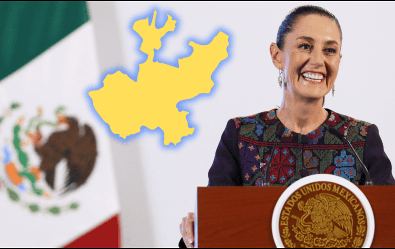 Sheinbaum dice que en su encuentro con el mandatario saliente de Jalisco se enfocaron en las obras públicas que hicieron con recursos federales. EFE / M. Guzmán