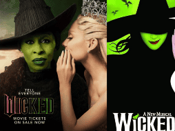 Para la promoción, las actrices hicieron homenaje al póster original del musical de Brodway. ESPECIAL / UNIVERSAL PICTURES / wickedthemusical.com