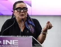 Conferencia de prensa de la Consejera presidenta del Instituto Nacional Electoral (INE), Guadalupe Taddei, en la que abordó el tema del proceso electoral para funcionarios del Poder Judicial. SUN/G. Pano.