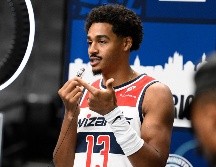 El guardia de los Wizards de Washington, Jordan Poole, durante el día de medios de la NBA. ARCHIVO / AP Foto