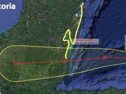 Durante la tarde-noche, se espera que el potencial ciclón tropical Quince continúe su desplazamiento hacia el oeste-noroeste, acercándose a las costas del sur de Quintana Roo y Belice. ESPECIAL / Conagua