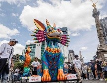 Las surreales creaciones de seres imaginarios de más de dos metros de altura, fueron hechas por distintos grupos de voluntarios, procedentes de varios estados. SUN/Osnaya