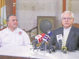 El cardenal ofreció su tradicional conferencia semanal, después de misa. EL INFORMADOR/ H. Figueroa