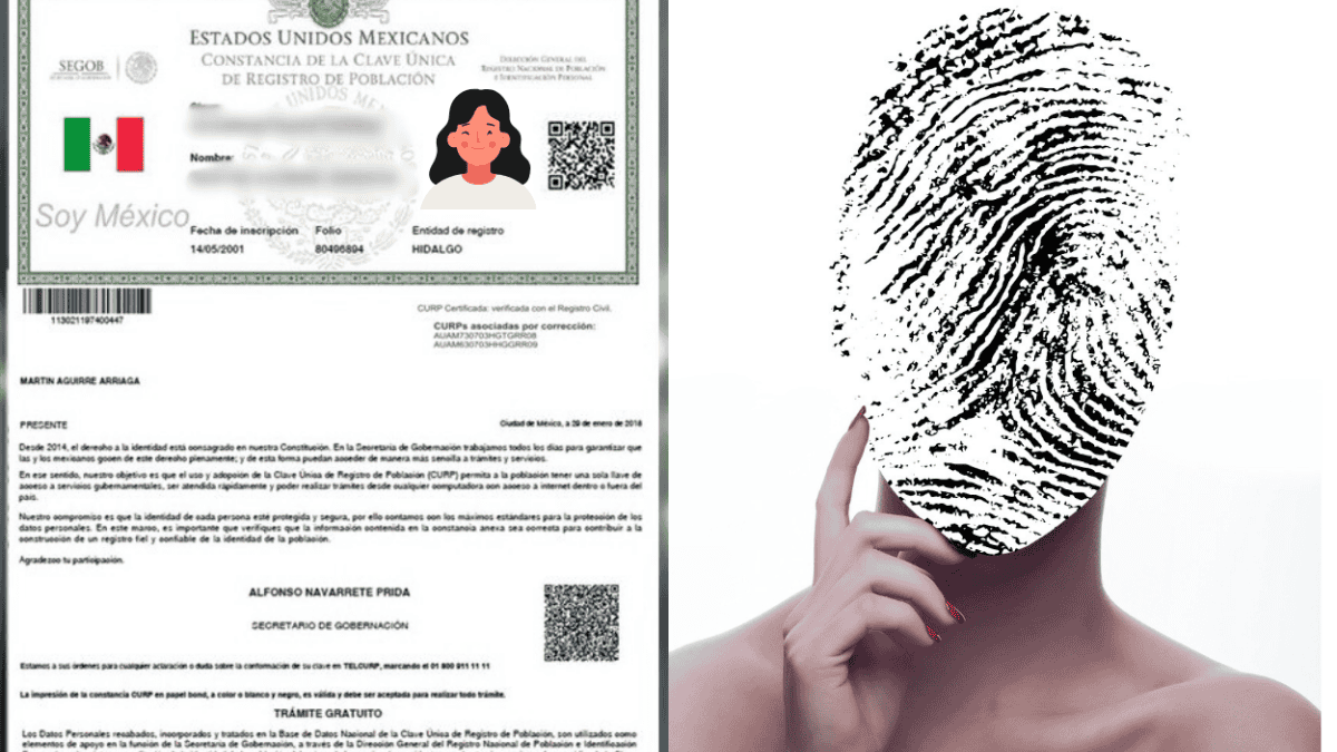 plantilla de certificado de nacimiento con huellas