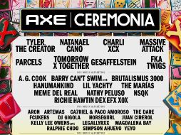 Conoce los artistas que se presentarán en el AXE Ceremonia 2025 en el Parque Bicentenario de la Ciudad de México. ESPECIAL / X @AXECeremonia