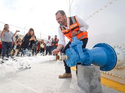 Con una inversión de 41 millones de pesos, esta obra busca abastecer de agua a Tlajomulco por los próximos 35 años. EL INFORMADOR / H. Figueroa