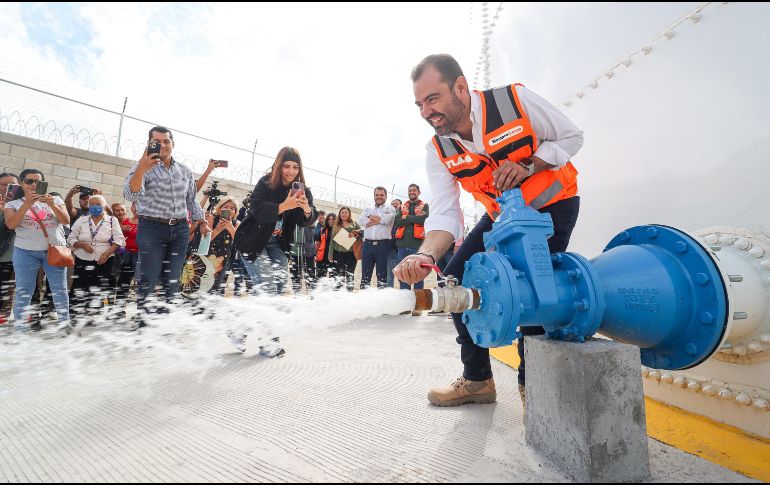 Con una inversión de 41 millones de pesos, esta obra busca abastecer de agua a Tlajomulco por los próximos 35 años. EL INFORMADOR / H. Figueroa