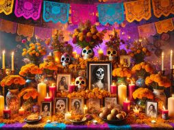 La ofrenda es una mezcla cultural, los europeos pusieron algunas flores, ceras, velas y veladoras; mientras que los indígenas le agregaron el sahumerio con su copal y la comida, y la flor de cempasúchil (Zempoalxóchitl). CHATGPT IMAGE GENERATOR