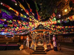 Este lunes se desarrolló un recorrido para medios de comunicación para conocer el avance del montaje, el cual se encuentra en un 93%, según compartió Tania Cortés, directora de Calaverandia, quien además resalta que el parque ha crecido en extensión. EL INFORMADOR / A. Navarro