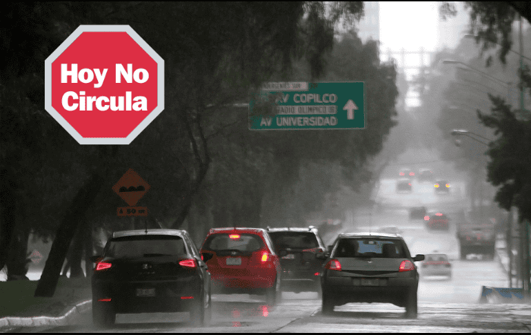 Recuerda que el horario del Hoy No Circula es desde las 5:00 de la mañana a las 10:00 de la noche. ESPECIAL/NOTIMEX/ ARCHIVO.