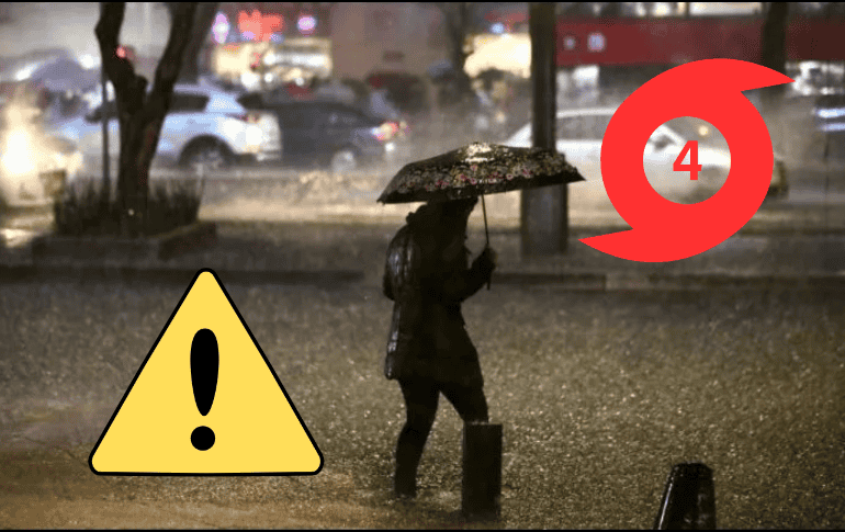 El huracán “Kristy” alcanzó la categoría 2 durante la mañana de este miércoles y las autoridades prevén que llegue a 4 este jueves. EL INFORMADOR/ ARCHIVO/ CANVA/ ESPECIAL