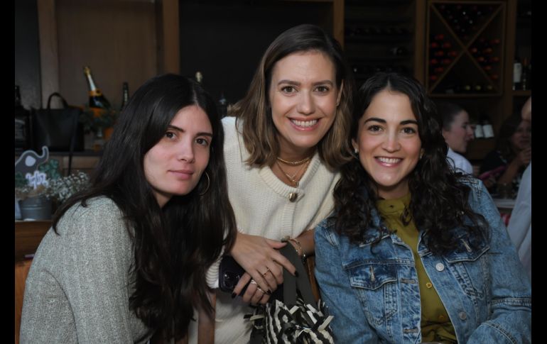 Pia González, Sofía Álvarez del Castillo, Regina Martín del Campo. GENTE BIEN JALISCO/ M. Rached
