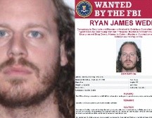 La agencia gubernamental estadounidense ofrece 50 mil dólares a aquellas personas o informantes que puede ayudar a arrestar a Wedding, del cual se desconoce su paradero. ESPECIAL/FBI